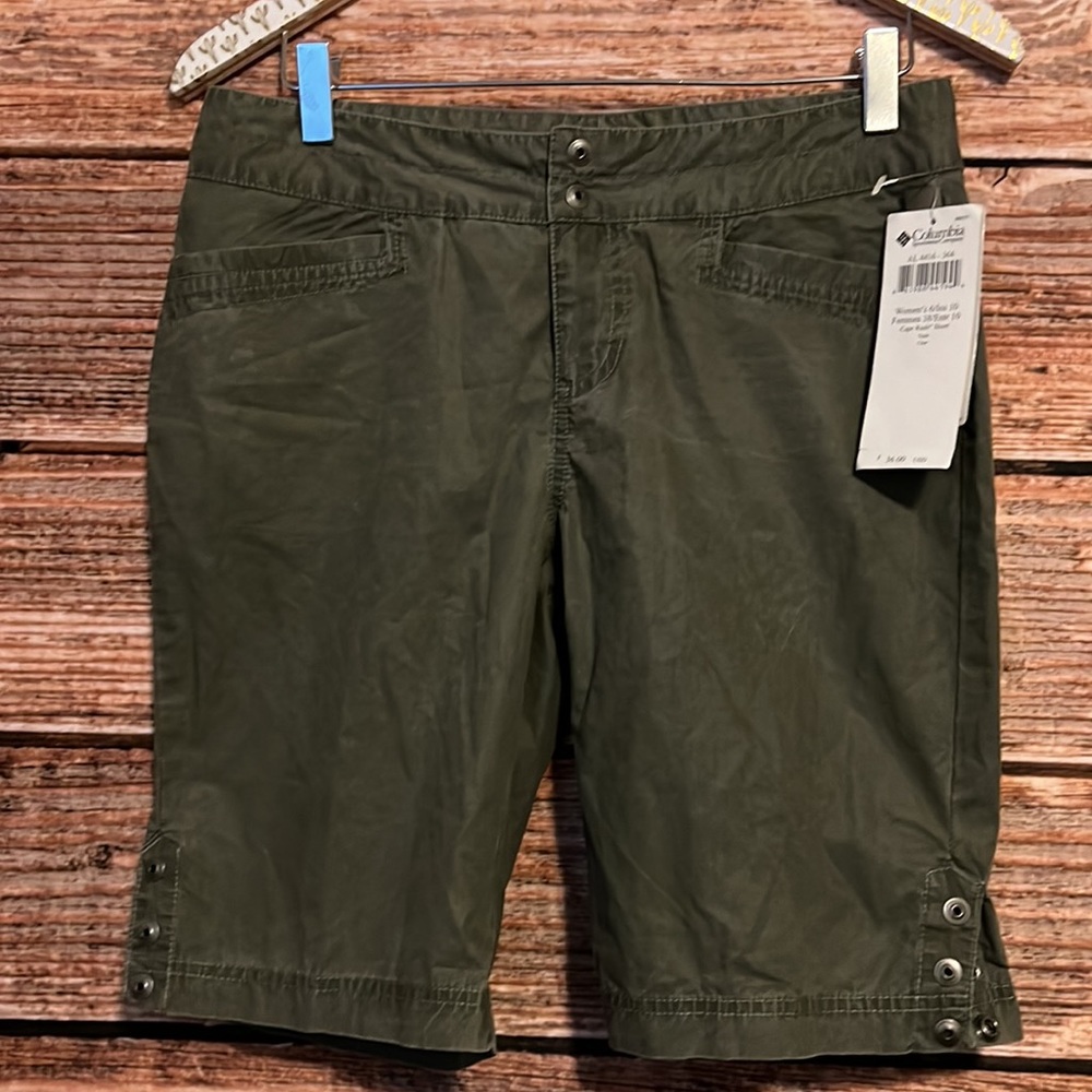 Nwt Columbia Olive Green Shorts